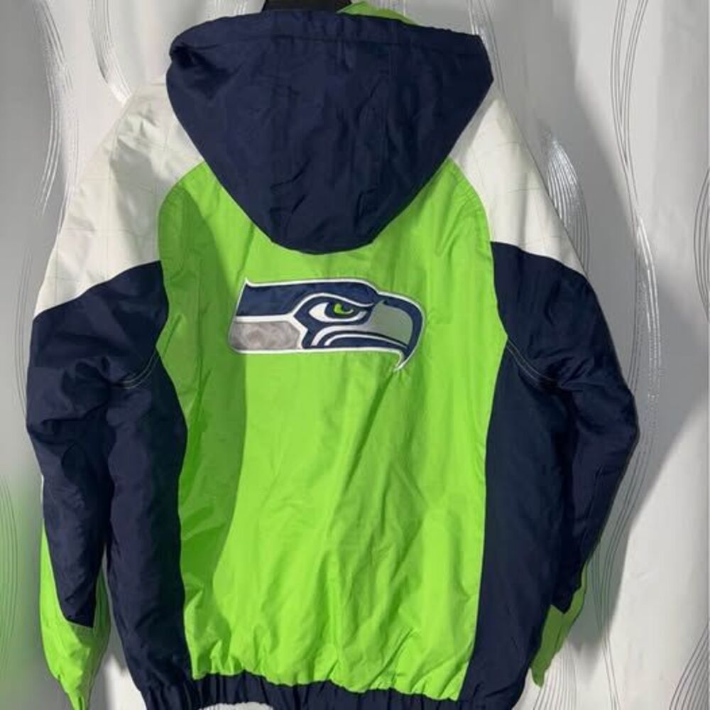 Vintage Starter Seattle Seahawks Vintage Puffer Jacket - Picture 4 of 4